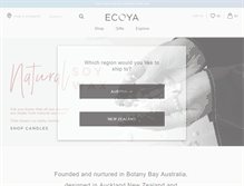 Tablet Screenshot of ecoya.com.au